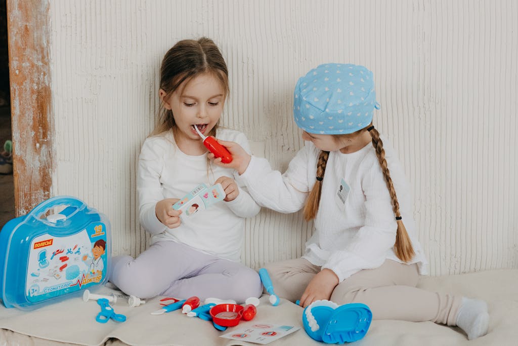 prima visita dei bambini dal dentista